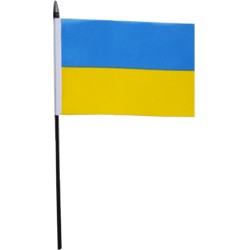 MINI DRAPEAU UKRAINE - 15X10cm