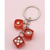 PORTE CLÉ DÉS ROUGE