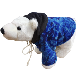 Ours Polaire Avec Manteau en Danois Bleu