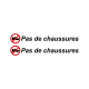 STICKERS PAS DE CHAUSSURES NUMÉRO 1