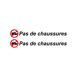 STICKERS PAS DE CHAUSSURES NUMÉRO 1