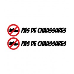 STICKERS PAS DE CHAUSSURES NUMÉRO 4