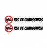 STICKERS PAS DE CHAUSSURES NUMÉRO 4