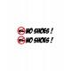 STICKERS NO SHOES NUMÉRO 8