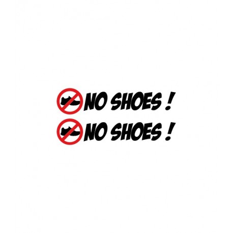 STICKERS NO SHOES NUMÉRO 8