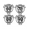 STICKERS DIAGRAMMES DE VITESSE SCANIA NUMÉRO 27