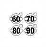 STICKERS DIAGRAMMES DE VITESSE VOLVO NUMÉRO 36