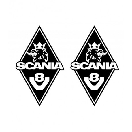 STICKERS LOSANGE SCANIA NUMÉRO 48