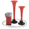 Avertisseur avec électro-compresseur 2 trompes PVC 12V