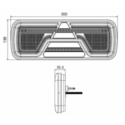 FEU ARRIÈRE 5 FONCTIONS 12-24V