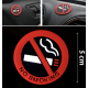 AUTOCOLLANT NO SMOKING