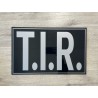 PLAQUE T.I.R - 40x25cm - NOIR/ARGENT