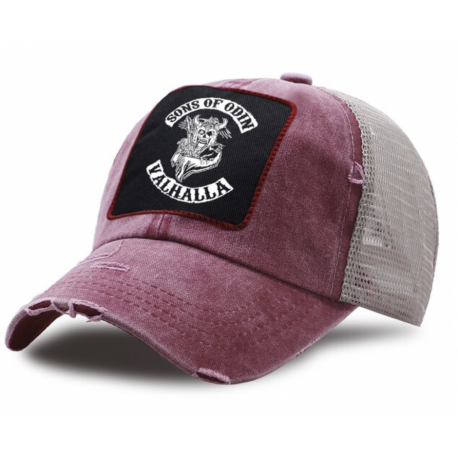 CASQUETTE SONS OF ODIN VALHALLA - BORDEAUX CASQUETTE SONS OF ODIN VALHALLA - BORDEAUX