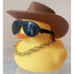 CANARD JAUNE COWBOY MARRON