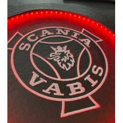 Tapis et Couvre Moteur Eclairé Rouge Pour Scania NG R passager non pneumatique
