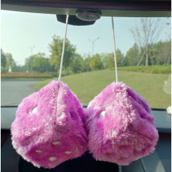 DÉS PELUCHE ROSE