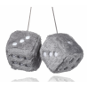 DÉS PELUCHE GRIS