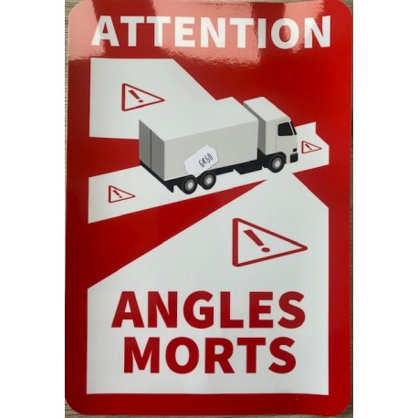 STICKERS ANGLES MORTS ROUGE