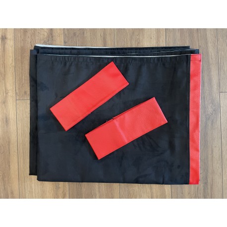RIDEAUX ALCANTARA NOIR REBORD PREMIUM ROUGE