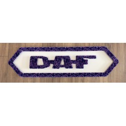 FOND DE CABINE DAF FOND SIMILI BLANC REBORD DANOIS VIOLET