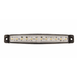 Feu extra plat plat 12 led blanc - réglette