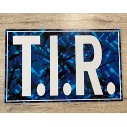Plaque T.I.R - Danois Bleu / Blanc - 40x25cm