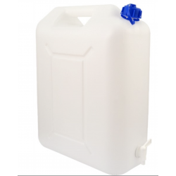 BIDON D'EAU 20L AVEC VALVE EN PLASTIQUE