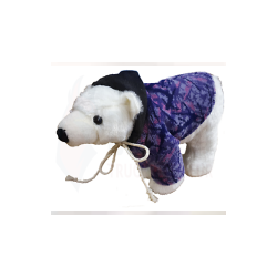 Ours Polaire Avec Manteau en Danois Violet