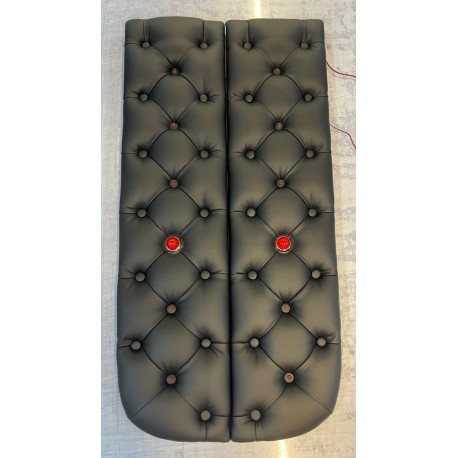 Pare Soleil capitonnés Scania NG R/S - capitonnés noir boutons noirs Pare Soleil capitonnés Scania NG R/S - capitonnés noir boutons noirs
