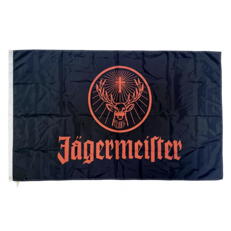 DRAPEAU JÄGERMEISTER NOIR/ORANGE DRAPEAU JÄGERMEISTER NOIR/ORANGE