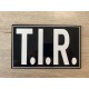 PLAQUE T.I.R NOIR/BLANC - 12,5x20cm