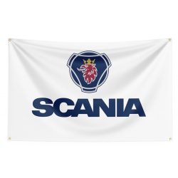 DRAPEAU SCANIA VABIS BLANC