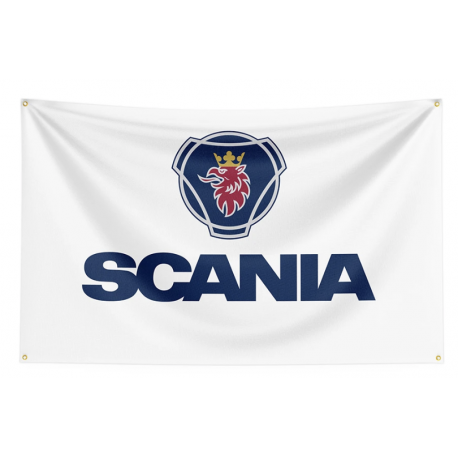 DRAPEAU SCANIA VABIS BLANC DRAPEAU SCANIA VABIS BLANC