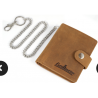 PORTE FEUILLE MARRON 11X19 CM