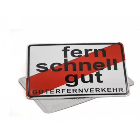 PLAQUE FERN SCHNELL GUT - 30 X 20 CM PLAQUE FERN SCHNELL GUT - 30 X 20 CM