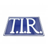 PLAQUE T.I.R 3D BLEU / BLANC - 40X25CM