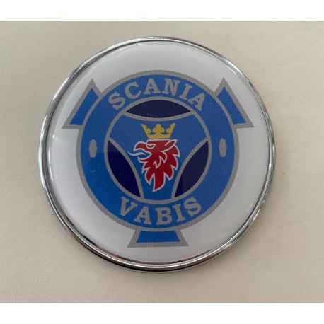 EMBLEME UNIVERSEL CHROME - Ø7CM - SCANIA N°6 EMBLEME UNIVERSEL CHROME - Ø7CM - SCANIA N°6
