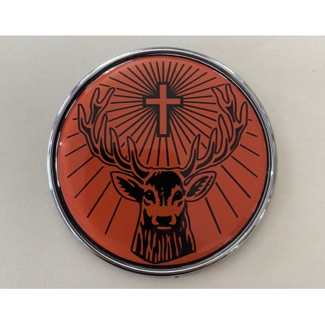 EMBLEME UNIVERSEL CHROME - Ø7CM - JAGGER N°20 EMBLEME UNIVERSEL CHROME - Ø7CM - JAGGER N°20