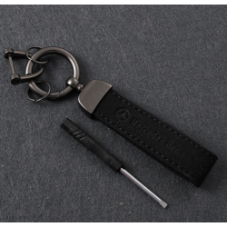 PORTE CLÉ MERCEDES NOIR