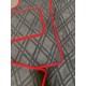 Tapis Capot Moteur Scania NG R - passager pneumatique - deluxe gaufré noir broderie Swempa rouge