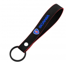 PORTE CLÉ SCANIA NOIR/ROUGE