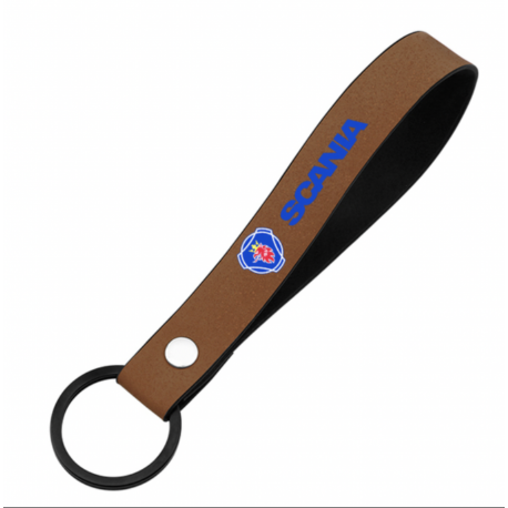 PORTE CLÉ SCANIA MARRON
