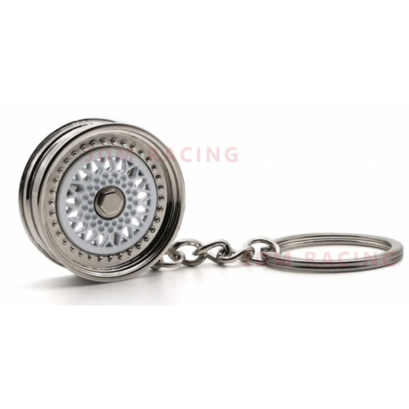 PORTE CLÉ JANTE ARGENT