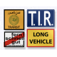 PACK STICKERS TIR, LO,G VEHICLE, TRANSIT, FERN SCHNELL GUT