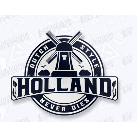STICKERS DUTCH STYLE NEVER DIES - HOLLAND NOIR STICKERS DUTCH STYLE NEVER DIES - HOLLAND NOIR