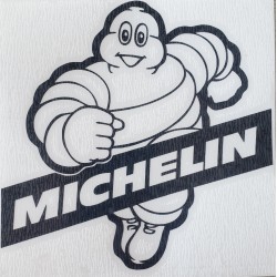 STICKERS MICHELIN BANDEROLE - NOIR