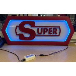 Fond de cabine SUPER rouge/ peinture blanc laqué