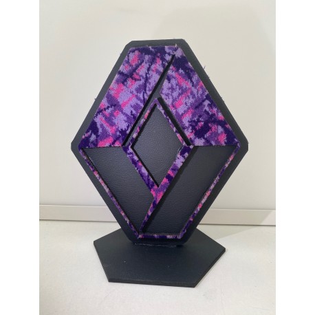 LOGO RENAULT SUR SOCLE - 19x23cm - noir/danois violet LOGO RENAULT SUR SOCLE - 19x23cm - noir/danois violet