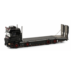 KAY SCHUBERT SCANIA R NORMAL CR20N 8X2 TAG AXLE RIGED RESIN FLAT BED WITH FIXED RAMPS