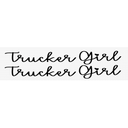 STICKERS TRUCKER GIRL